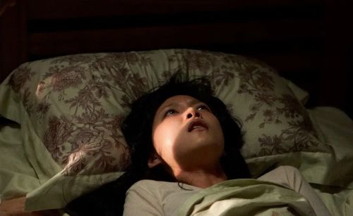 抽象画中的越南少女