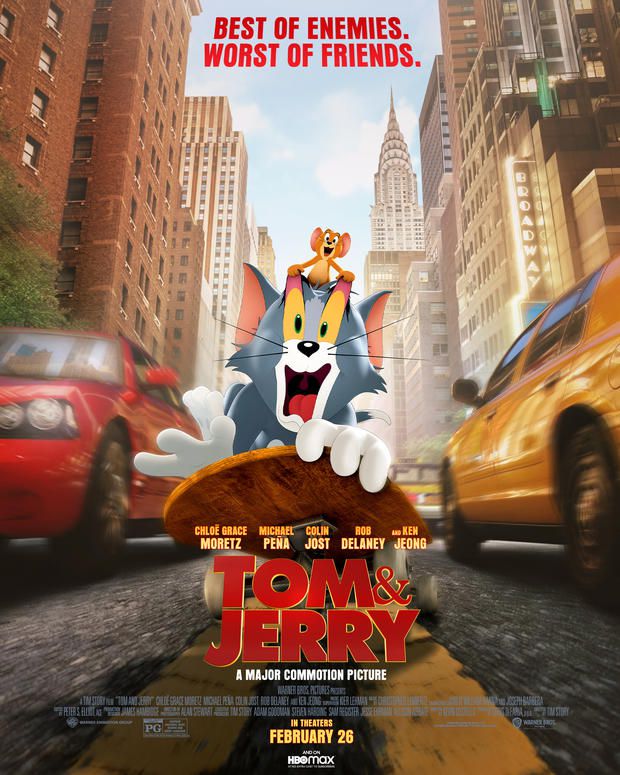 《猫和老鼠 真人版》发布海报，将于明年2月26日北美上映