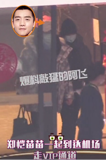 郑恺苗苗挽手现身机场 低调撒糖超恩爱
