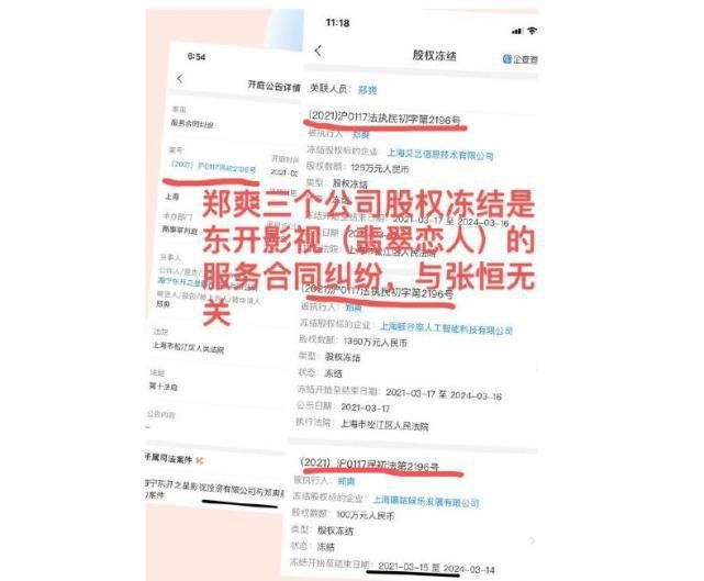 郑爽《翡翠恋人》将面临赔款！，在上海市松江区人民法院开庭