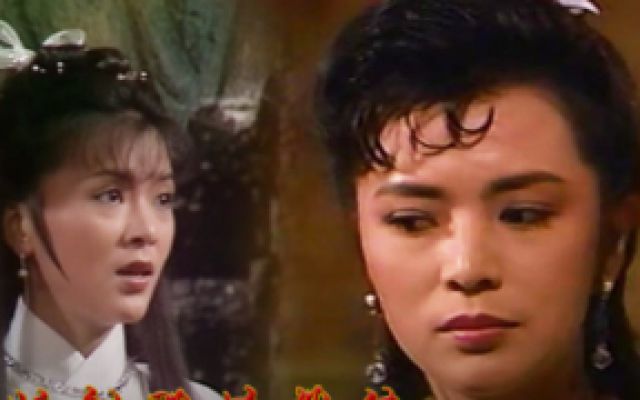 88版射雕英雄传，陈玉莲饰演黄蓉和黄蓉母亲，天生丽质的她真美